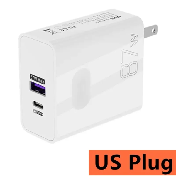 87W Fast Charging Adapter - White