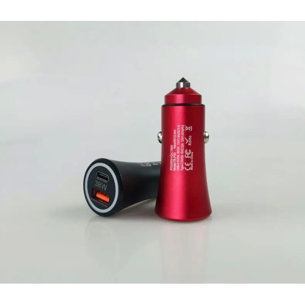 Dual Port Car Charger Adapter (PD / QC 3.0) (38W)