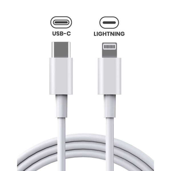 USB-C to Lightning Cable For IPhone / IPad (1m)