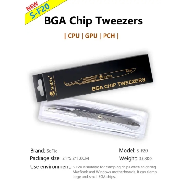 S-F20 BGA Chip Tweezers