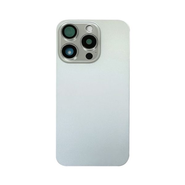 For iPhone 15 Pro Back Glass Panel With Magsafe Magnet-White Titanium