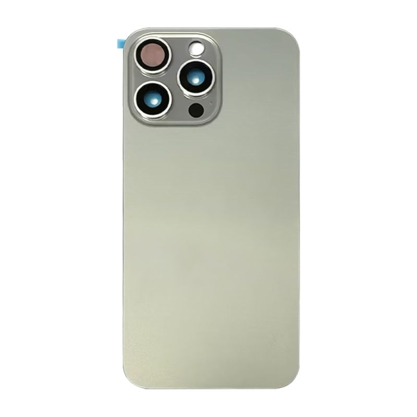 For iPhone 15 Pro Max Back Glass Panel With Magsafe Magnet-Natural Titanium