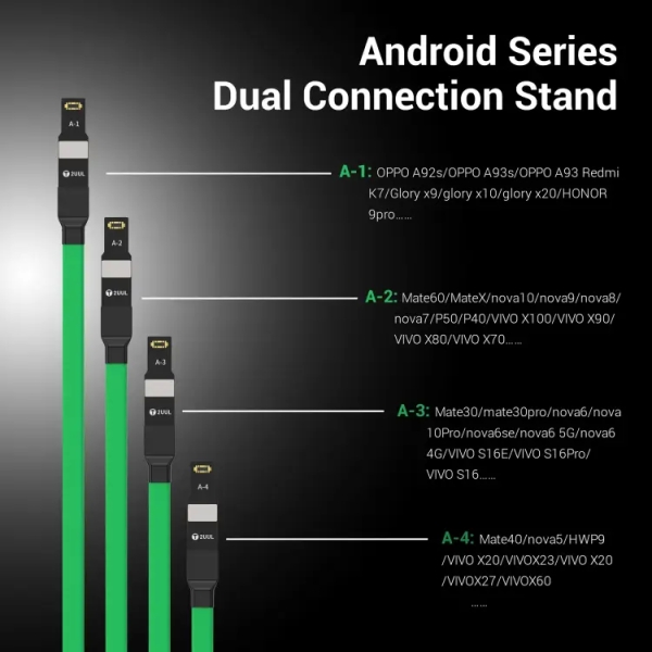 2UUL PW02 iOS+Android Power Cable For iPhone 7 to 16Pro Max / Android