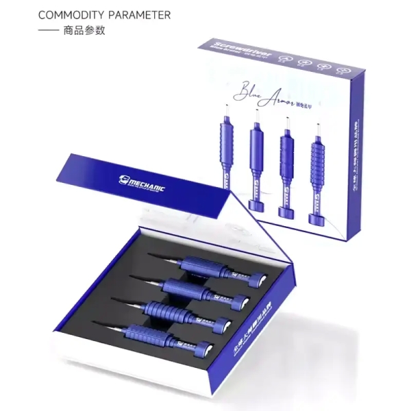Mechanic Blue Armor 4in1 Precision Screwdriver Set