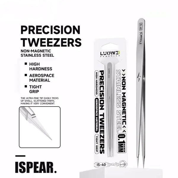 Luowei IS-40 Non-Magnetic Cloud-Probing Tweezers