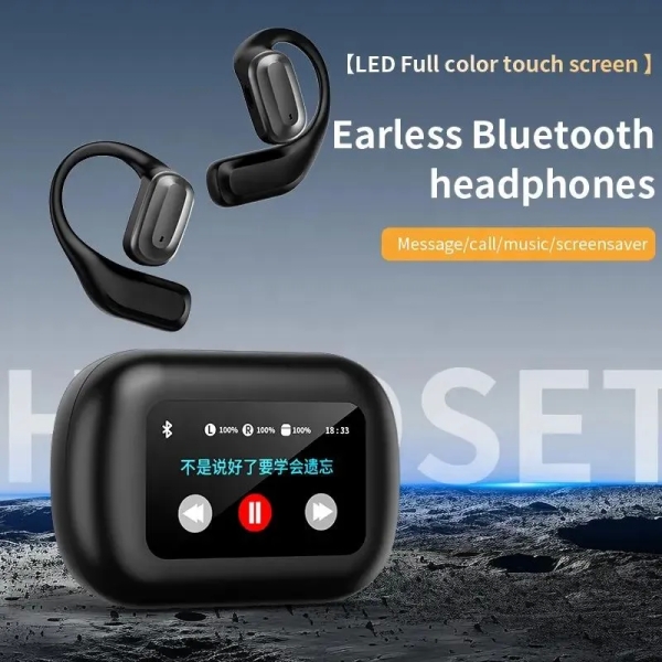 A16 AI Intelligent Simultaneous Translation ANC Wireless Headphones With Intelligent Display