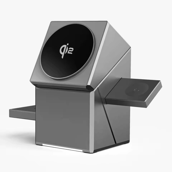 Qi2 15W 3-in-1 Magnetic Wireless Charger CubeTrick-X For iPhone 12-16 Series/ AirPod/ IWatch
