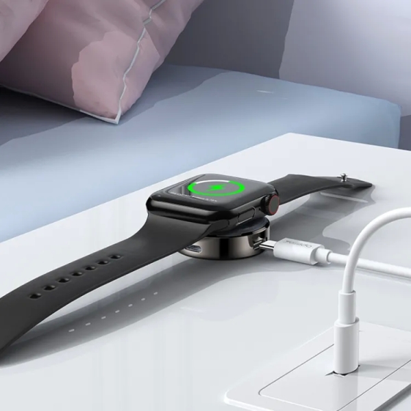 Yesido DS18 For Apple Watch Zinc Alloy Watch Charger Mini Strong Magnetic Wireless Charging(Black)