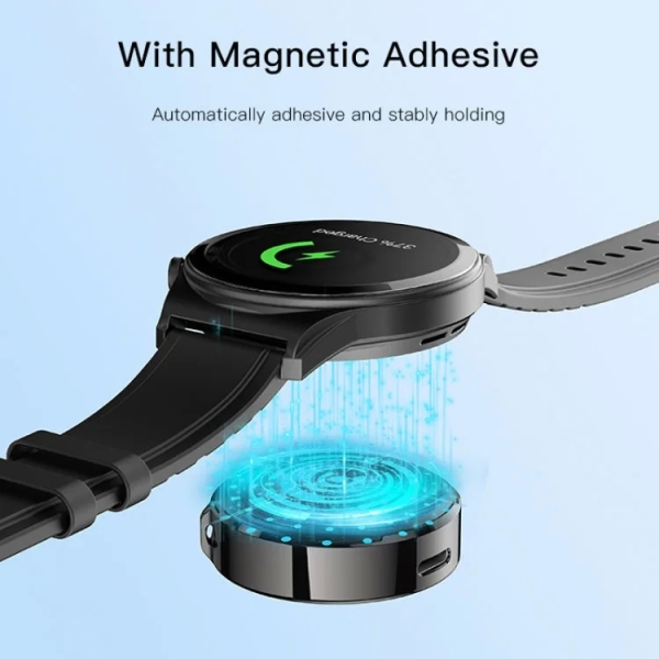 Yesido DS19 For Samsung Smart Watch Portable Charger Dual Input Port Magnetic Wireless Charger(Black)