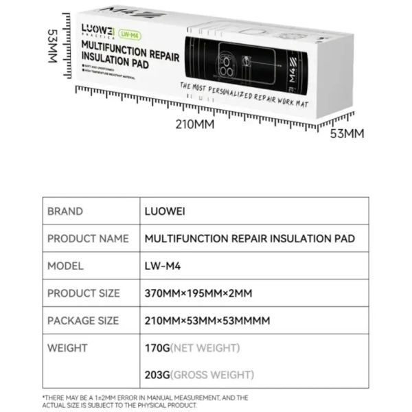 Luowei LW-4 Multifuncion Repair Insulation Pad