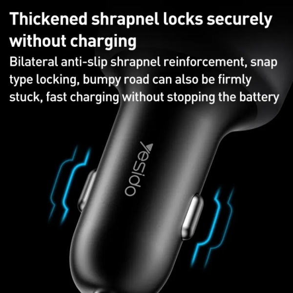 Yesido Y59 200W Car Phone Charger(Black)
