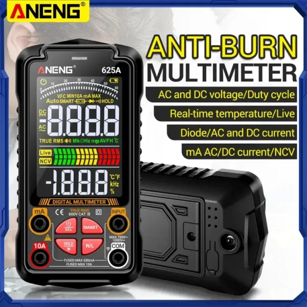 Aneng 625A Rechargeable Intelligent Digital Multimeter