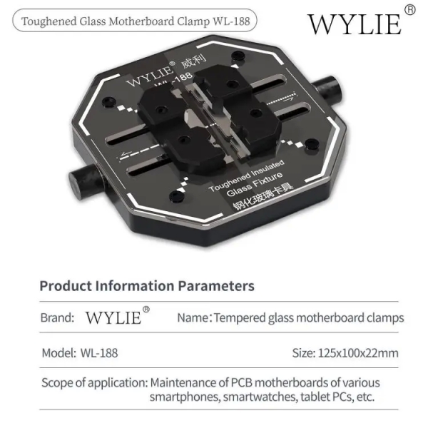 Wylie WL-188 Toughened Insulated Glass Motherboard Fixture