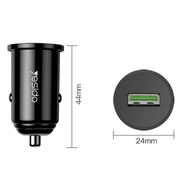 Yesido Y38 QC3.0/QC2.0/FCP/AFC USB Fast Charging Power Adapter Phone Car Charger