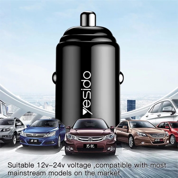 Yesido Y38 QC3.0/QC2.0/FCP/AFC USB Fast Charging Power Adapter Phone Car Charger