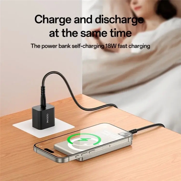 Yesido YP66 5000mAh Ultra-Thin Magnetic Wireless Power Bank with Digital Display(Titanium Gold)