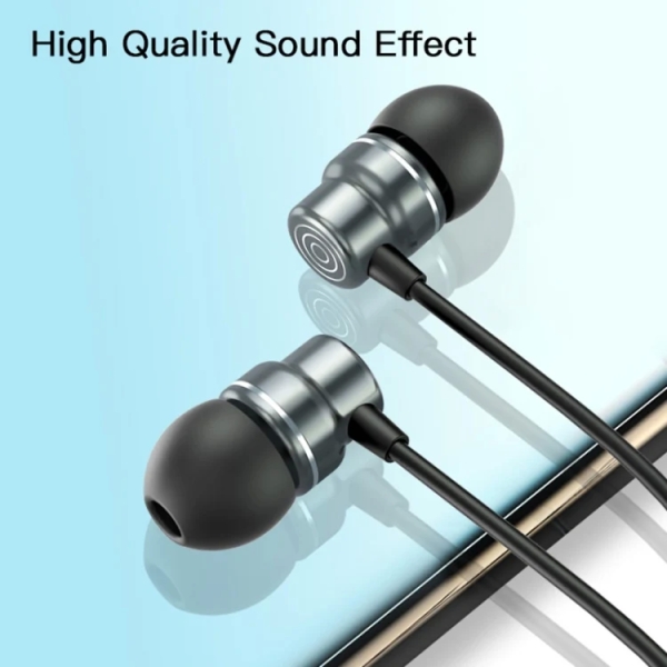 Yesido YH32 3.5mm In-Ear Braided Wired Earphone, Length: 1.2m