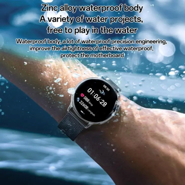 Yesido IO28 Smart Watch, 1.51 inch Screen, Support BT Call / Heart Rate (Black)