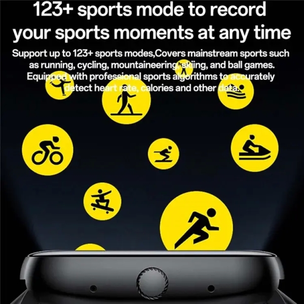 Yesido IO22 Waterproof Smart Watch, 1.83 inch Screen, Support BT Call / Health Monitor(Black)