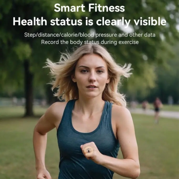 Yesido IO32 Health Monitor Smart Ring, Support Body Temperature / Heart Rate / Blood Pressure / Female Physiological Reminder(Black)