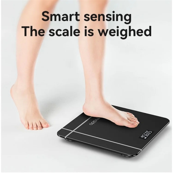 Yesido MG10 Tempered Glass LED Display Digital Scale High Precision Body Weight Scale(Black) (280x280x23.5mm)