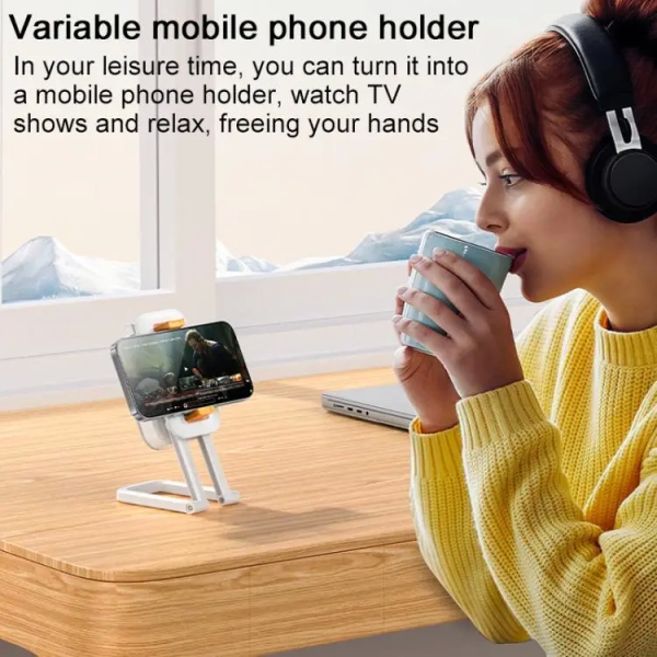 Yesido DH10 Fill Light Selfie Stick Phone Live Broadcast Holder(White)