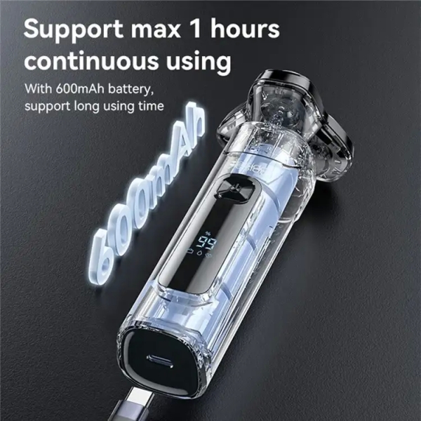 Yesido MG05 Waterproof Electric Shaver Razor with 3 Floating Cutter Heads (Black)