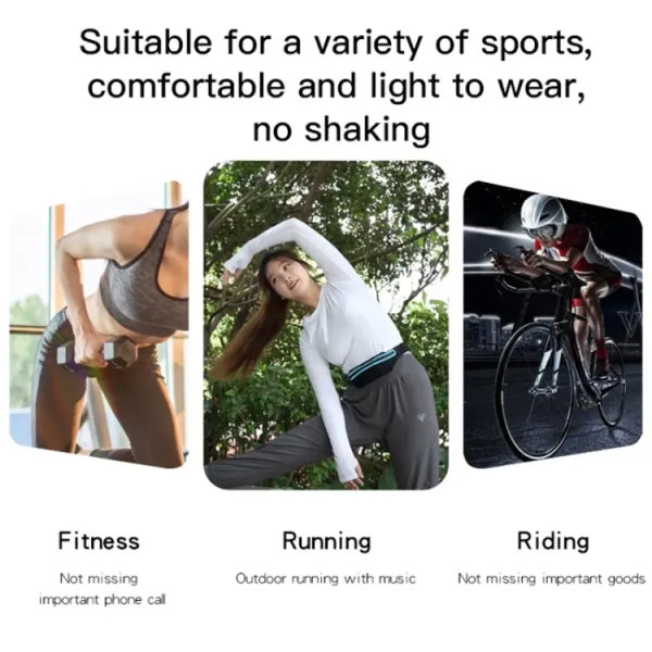 Yesido WB13 High Elastic Outdoor Sports Running Cycling Waist Bag (Black)