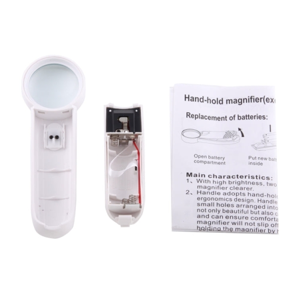 Jakemy JM-Z19 Portable 8X Optical Magnifier with LED Light