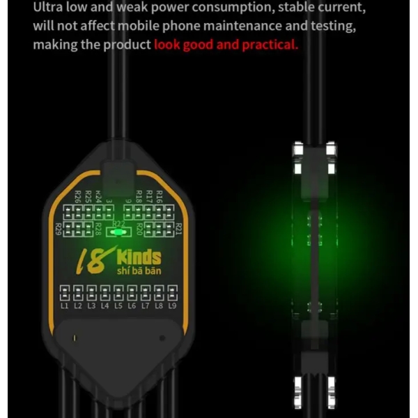 18 Kinds Power Boot Cable for iPhone 7 to 16 Pro Max  (8 in 1)