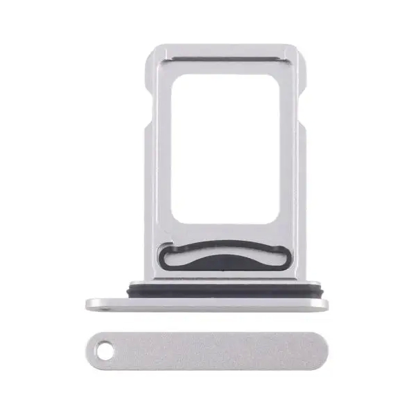 Dual SIM Card Tray for iPhone 16e - Silver