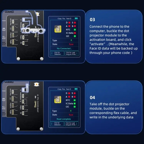 QianLi iCopy Plus Specialized Face ID Board for iPhone X to 14 Series