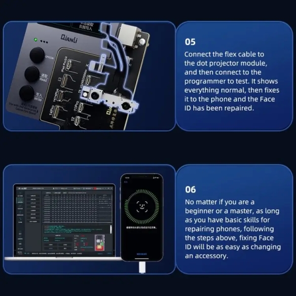 QianLi iCopy Plus Specialized Face ID Board for iPhone X to 14 Series