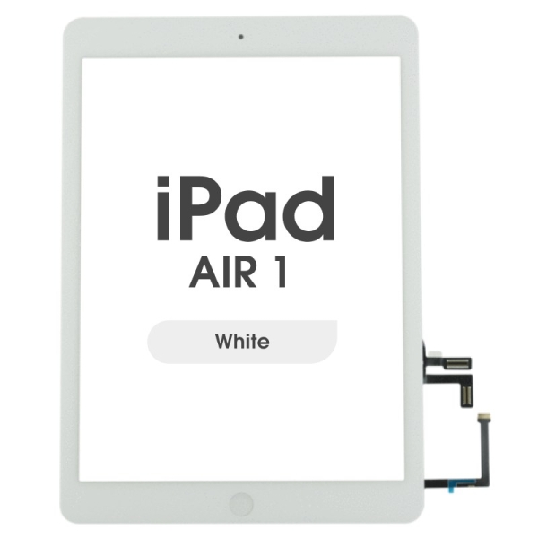 Premium Touch Screen Digitizer W/ Home Button For IPad Air 1 (White)