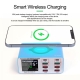 RELIFE RL-304S Multifunctional Digital Display 8 Port Charger