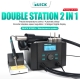 Quick 8786D+ 2-in-1 Soldering Iron Hot Air Gun Lead-free Smart Digital Display Rework Station