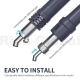 45° Beveled Direct Blowing Hot Air Nozzles for Quick 861 Hot Air Gun