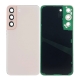 For Samsung Galaxy S22 SM-S901 Back Cover Glass With Camera Lens (No Logo)- Pink Gold
