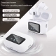 A9 Pro White ANC/ENC Bluetooth 5.4 Wireless Headphones With Intelligent Display