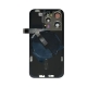 Back Glass w/ Camera Lens / Steel Plate / Wireless NFC Charging MagSafe Magnet / Flashlight Flex for iPhone 15 Pro - Black