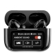 A9 Pro Black ANC/ENC Bluetooth 5.4 Wireless Headphones With Intelligent Display