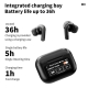 A9 Pro Black ANC/ENC Bluetooth 5.4 Wireless Headphones With Intelligent Display