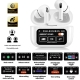A9 Pro Black ANC/ENC Bluetooth 5.4 Wireless Headphones With Intelligent Display