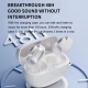 V12 White Bluetooth 5.3 Wireless Headphones Ear Clip Headphones Open Headsets