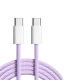 OEM 1m USB-C To C Braided Charge Cable For IPhone 15 Series (Yellow)
