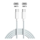 240W USB-C To C Braided Charge Cable (2m) For IPhone / IPad