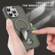 Acrylic Hybrid TPU MagSafe Holder Case For IPhone 15/15Plus/15Pro/15ProMax