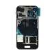 Back Glass w/ Camera Lens / Steel Plate / Wireless NFC Charging MagSafe Magnet / Flashlight Flex for iPhone 15 - Green