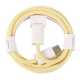OEM 1m USB-C To C Braided Charge Cable For IPhone 15 Series (Yellow)