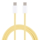 OEM 1m USB-C To C Braided Charge Cable For IPhone 15 Series (Yellow)
